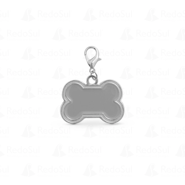 Chaveiro personalizado em formato de osso